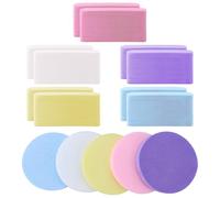60 Pcs Facial Sponges, Compressed Face Cleansing Sponge Cellulose Face Sponge for Women Exfoliating Massage Makeup Removal (Multicolour)