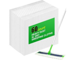 60 PCS Flash Speed Mop Refill Wipes, Dusting and Cleaning Floor Wet Wipes Professional Cleaning Solution for Tile Surfaces Effective Flash Speed Mop Refill for Quick and Easy