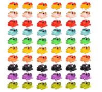 60 Pcs Frog Resin Animals, Garden Ornaments Frog Garden Ornaments, Small Resin Animals Miniature Resins Animal, Mixed Color Random Hair Glow In The Dark Tiny Frogs for DIY Crafts and Home Decor