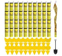 60 Pcs Fruit fly traps, Fly catcher Fly Strips Fungus Gnat Killer for Multiple Insects, Sticky Fly Traps for Home Use Indoor and Outdoor Child & Pet Friendly