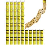 60 Pcs Fruit fly traps, Fly catcher Fly Strips Fungus Gnat Killer for Multiple Insects, Sticky Fly Traps for Home Use Indoor and Outdoor Child & Pet Friendly