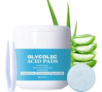 60 PCS Glycolic Acid Pads with Salicylic Acid, Exfoliating Face Pads, Resurfacing Face Cleansing Pads, Dark Spot Remover P ads to Even Skin Tone, Reduce Acne & Moisturize Skin, Skin Peel for F ace