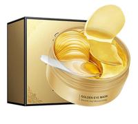60 Pcs Gold Avocado & Collagen Under Eye Patches, Anti-Wrinkle & Anti-Aging Treatment for Dark Circles, Puffiness, and Eye Bags, Cooling Gel Masks for Women