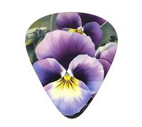 60 Pcs Guitar Picks Bulk 3 Different Thickness Personalized Guitar Plectrums With Storage Box Pansy Perfection Guitar Accessories For Bass Electric Guitar Acoustic Guitar Lovers