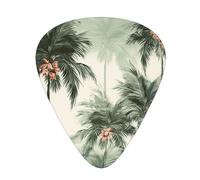60 Pcs Guitar Picks Bulk 3 Different Thickness Personalized Guitar Plectrums With Storage Box Tropical Palm Trees Guitar Accessories For Bass Electric Guitar Acoustic Guitar Lovers