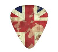 60 Pcs Guitar Picks Bulk 3 Different Thickness Personalized Guitar Plectrums With Storage Box Vintage Union Jack British Flag Guitar Accessories For Bass Electric Guitar Acoustic Guitar Lovers
