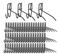 60 Pcs Heavy Du Black Grid Wall Hoo 1.38 x 4.72 Inch Iron Display Hanrs for Retail Craft Shows Home nizat Shop Displays & Exhibits