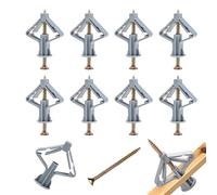 60 PCS Heavy Duty Anti-Rotational Expansion Fasteners, Plasterboard Wall Plugs, Screws And Wall Plugs Set, Anti-Rotation Expanding Plasterboard Screws, 35 * 13MM Drywall Cavity Wall Fixings