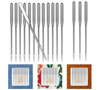 60 PCS Heavy Duty Sewing Machine Needles, Universal Size 90/14 100/16 110/18 Sewing Machine Needles for Leather Jeans Canvas Thick Fabric Autumn Coat