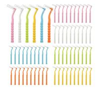 60 Pcs Interdental Brushes, L-Shaped Braces Dental Brushes, Floss Brushes