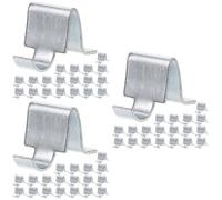 60 pcs Iron Shelf Support Clips for Cabinet Shelves and Bookshelves | Silver Hardware, 2.5x1.6x1.6cm Size, Load-Bearing Support for Home Organization and Retail Shelving