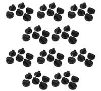 60 PCS Kitchen Black Plastic Gas Stove Cooker Control Knobs
