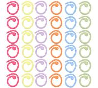 60 PCS Knitting Stitch Markers, Multicolor Knitting Markers, Metal Crochet Marker for Crocheting Clothing Tag DIY Craft Project