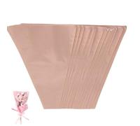 60 Pcs Kraft Paper Wrapping - Flower Bouquet Sleeve for Mother's Day, Valentine's Day (Pink)