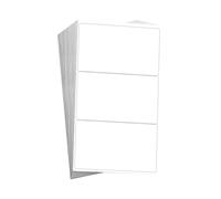 60 Pcs Labels for Storage Boxes, White Stickers, Large Sticky Label Stickers for Printing, Office, Kitchen, Supermarket and Laboratory - 3 Tags per Sheet(102 X 62mm)