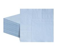 60 Pcs Light Blue Napkins 2 Ply Blue Cocktail Napkins Disposable Party Paper Serviettes for Wedding Birthday Baby Shower Bridal Shower, 5 x 5 Inch