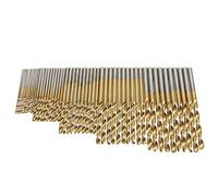 60 Pcs Lot Micro Drill Bits Metric Size 1mm, 1.5mm, 2mm, 2.5mm, 3mm, 3.5mm HSS Shank High Speed Steel Drill Bit Set Tools Titanium For Wood Plastic and Aluminum Copper Steel