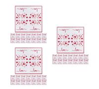 60 Pcs Love Print Paper Napkins for Valentine Parties and Weddings