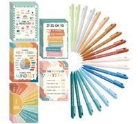 60 Pcs Mental Health Awareness Gift Bulk Motivational Journal Pen, Growth