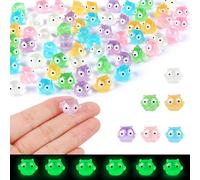 60 PCS Mini Owls for Crafts Dollhouse Fairy Garden Decor Miniature Figurines Owl Decor for Car Tiny Resin Animals for Micro Landscape Plant Pots