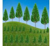 60 Pcs Model Trees Diorama Tree Mixed Miniature Landscape Trees for DIY Train Railways Scenery Landscape
