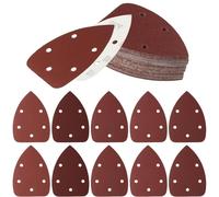 60 Pcs Mouse Detail Sander Sheets, Black and Decker Mouse Sandpaper, 5 Holes Hook and Loop Sander Pad, 40/80/120/180/240/320 Grits Compatiable with Black and Decker Detail Hand Sander(14cm x 9cm)