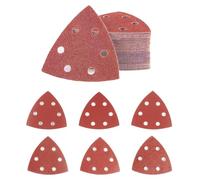 60 Pcs Mouse Sanding Pads, Multi Tool Sanding Pads for Mouse Sander Pads, Hook and Loop Sanding Sheets, Assorted 60/120/180/240/320/400 Grits Palm Sander Pads, 6 Holes Mouse Sander Detail Sandpaper