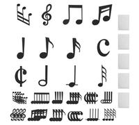 60 Pcs Music Notes Cutouts DIY Paper Music Note Cutout Elegant Musical Party Decoration Enduring Musical Notes Silhouette Wall Decor for Home Recording Studio Rock Roll Concert