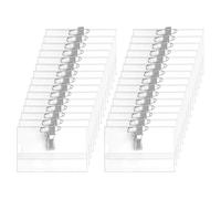 60 PCS Name Badges with Clip and Pin, 9 x 5.6cm Clear Plastic Horizontal ID Card Holders, Reusable Name Tags for Office, School, Conference, Exhibition and Hospital Events