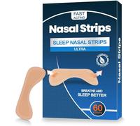 60 Pcs Nasal Strips for Snoring - Extra Strength Nose Strips for Breathing with Strong Adhesion - Sweat Resistant Design for All Day Use - Improves Sleep and Workout Performance - Beige