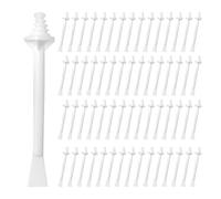 60 pcs nose wax sticks, nose hair wax applicator, nose hair remover, dual purpose nose hair wax sticks, plastic wax sticks, nose wax set, hair removal set, unisex, white