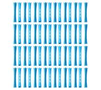 60 Pcs Perm Rods, 0.35 Inch No Damage Perming Rods, Small Blue Perm Rollers, Reusable Portable Perms Curlers, Perming Kit for Women & Men Natural Hairs Long Short Hairs Styling Tool.(Blue)