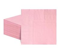 60 Pcs Pink Napkins 2 Ply Light Pink Cocktail Napkins Disposable Party Paper Serviettes for Wedding Birthday Baby Shower Bridal Shower, 5 x 5 Inch