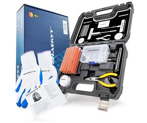 60 pcs. Professional tyre Repair Set I Breakdown kit for Cars, Trucks, Motorcycles, Quad, ATVs, Tractors, Cars I incl. Manual in 5 Languages