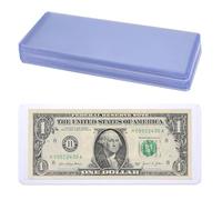 60 PCS PVC Transparent Bill Money Holders, Top Insert Currency Sleeves, Clear Banknote Protector Waterproof Money Display Cases for Regular Bills, Collectors, 6.8 x 2.9 Inch