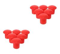 60 Pcs Red Plastic Rebar End Protector Mushroom Cap 35mm