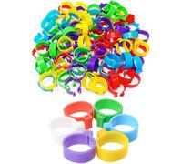60 Pcs Reusable Chicken Hens Pigeon Chicken Paw Bird Parrot Rings