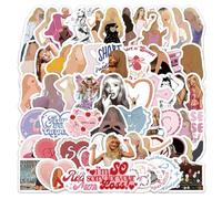 60 Pcs Sabrina Capenter Stickers, Scrapbook Sticker, Music Stickers for Teens Adults, Pop Singer Decal Waterproof Sticker for Water Bottle Laptop Phone Skateboard Book Laptop Guitar Suitcase