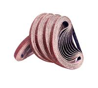 60 pcs Sanding Belts 10 x 330 mm, (grit 40 60 80 120 150 240) Professional Sanding Belts for Wood, Lacquering - Senmai Tools