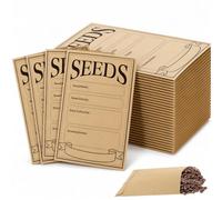 60 PCS Seed Envelopes, Kraft Paper Seed Storage Packets
