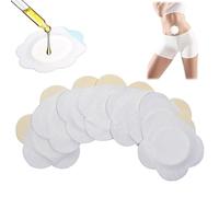 60 Pcs Self Adhesive Belly Button Sticker, Castor Oil Bellybutton Patches, Disposable CastorOil Pack Wrap Pad for Belly Button Spunlace Cloth Self Adhesive Cover Compress Patch (Oil Not Included)