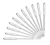 60 Pcs Sewing Machine Needles Assorted Size 65/9, 75/11, 80/12, 90/14, 100/16, 110/18 Anvin Universal Machine Needles Heavy Duty for Singer, Brother, Janome, Home Sewing Machines