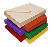 60 Pcs Small Envelopes, Multi Color Mini Envelopes Small Coloured Envelopes Cute Tiny Envelopes for Christmas, Thanksgiving, Wedding, Birthday Party Supplies (6 Colors)