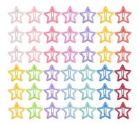 60 PCS Star Snap Hair Clips Non-slip Toddlers Colorful Cute Lovely Metal Hair Barrettes Hair Accessories for Women Girls (Style 8)