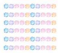 60 Pcs Stress Relief Squishy Cubes, Mini Ice Cube Squishy, Anxiety Alleviating & Calming Fidget Cubes, Ideal for Party Bag Fillers, Classroom Rewards & Birthday Surprises (Random Color)