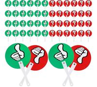 60 Pcs Thumbs up Thumbs Down Sign Voting Paddles Plastic True False Paddles Bulk Auction Green Red Yes or No Thumbs Paddles for Teacher Student Interaction Classroom Event Supplies