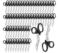 60 Pcs Trauma Shears Bulk for Nurses 5.7 Inch Bandage Scissors Medical Shears Emergency First Aid Scissors Stainless Steel Nursing Shears for Doctor (Black)