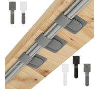 60 PCS Under Desk Cable Management,Adjustable Hook and Loop Cable Ties,Self-Adhesive Cable Management Straps,Tidy Up Garden & Home Wires (Grey)