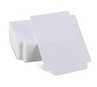 60 Pcs White Trading Card Dividers and Separators - Blank Card Box, Plastic Cards Organizer 2.71 x 3.7 Inches for MTG TCG Sports Games Card Games