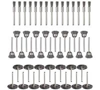 60 Pcs Wire Brushes Set Steel Wire Wheels Pen Brushes Set Kit Accessories for Dremel Rotary Tool (60PCS)